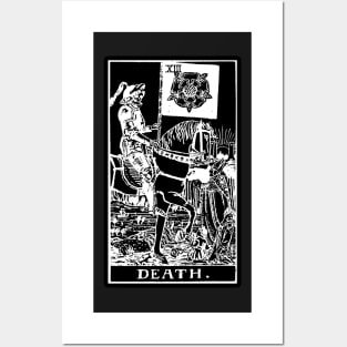 XIII. Death Tarot Card | Obsidian and Pearl Posters and Art